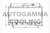 AUTOGAMMA 104744 Radiator, engine cooling